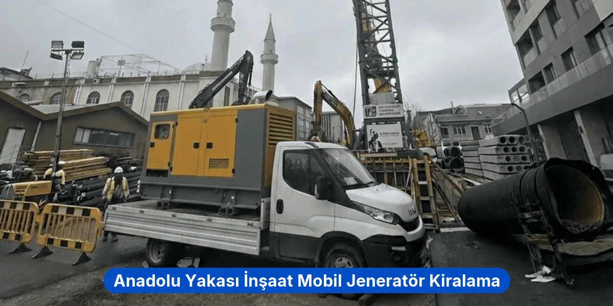 Anadolu Yakası İnşaat Mobil Jeneratör Kiralama